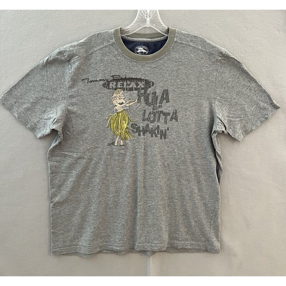 Tommy Bahama Pima Cotton T Shirt Hula Lotta‎ Shakin Island Girl Men’s Med